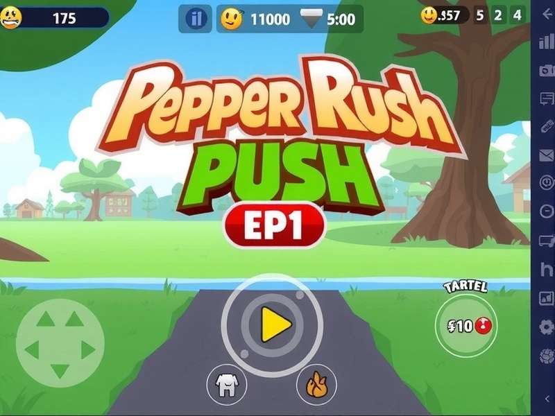 Pepper Rush Pro - Gameplay in Action Pepper Rush Pro Gameplay Showing Swipe Controls and Spice Collection